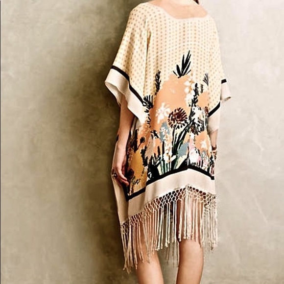 Anthropologie Tops - Anthropologie Blank London Fringe Floral Kimono